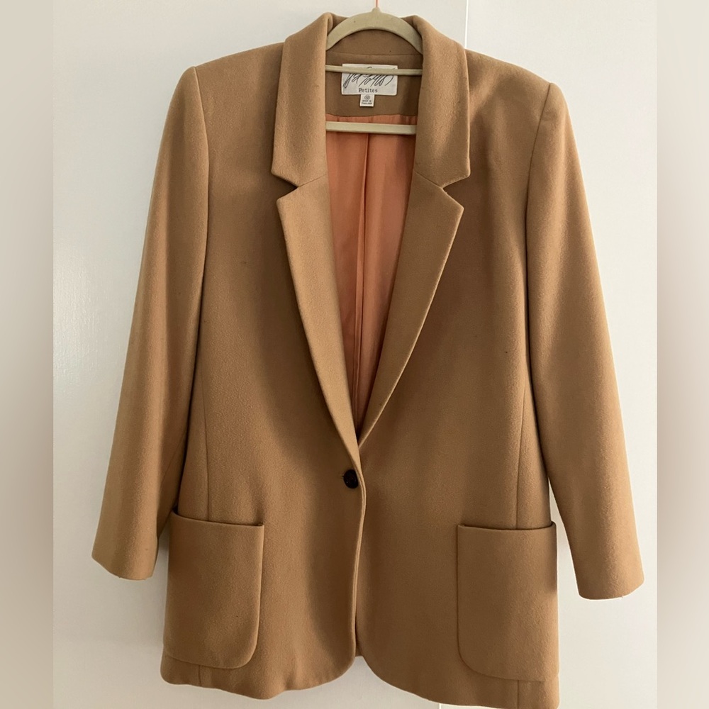 Lord & Taylor Camel Blazer
